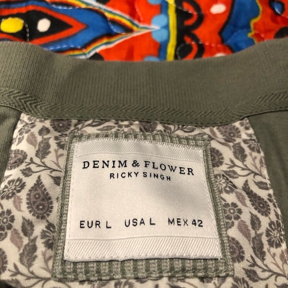 DENIM & FLOWER Ricky Singh cotton polo shirt medium - Picture 2 of 11